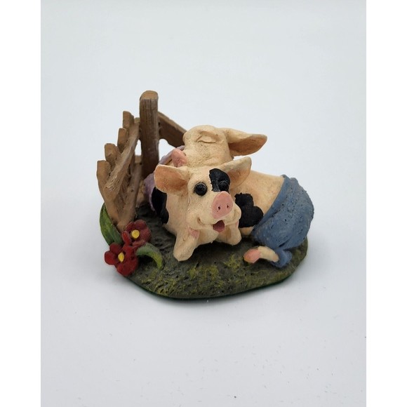 "Move Please" Calabar Creations Pig Hollow Pete Apsit figurine  1994 Vintage - Picture 2 of 10